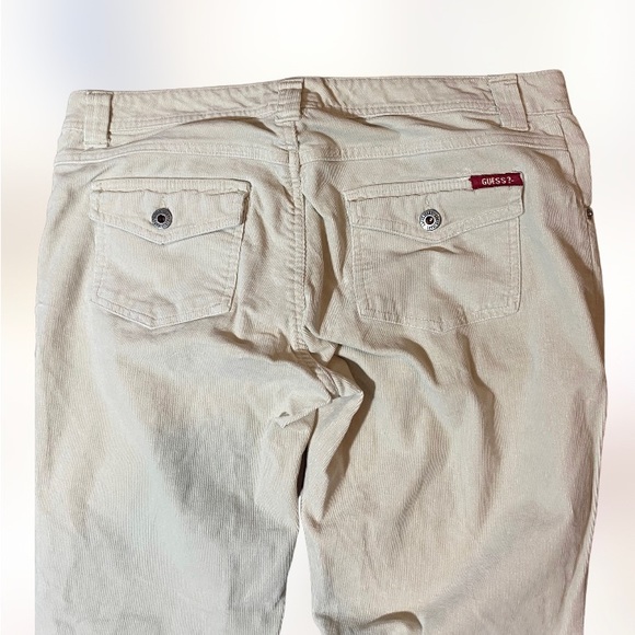 Y2K vtg guess flared super soft curduroy style pants womens m/L - Picture 6 of 12